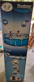 piscina  Bestway Steel Pro diametro 305 cm h 76 cm