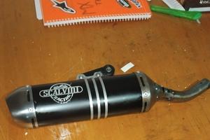 silenziatore per 125 cc 2 tempi