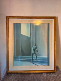 Quadro moderno surreale - figura solitaria