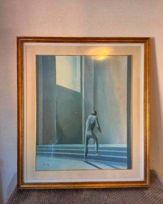 Quadro moderno surreale - figura solitaria