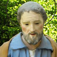 Statua in carta pesta dipinta XVIII secolo