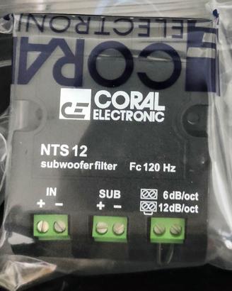filtro passivo x subwoofer coral
