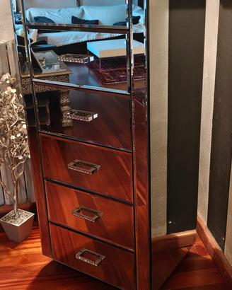 Settimino / Cassettiera a specchio design italiano