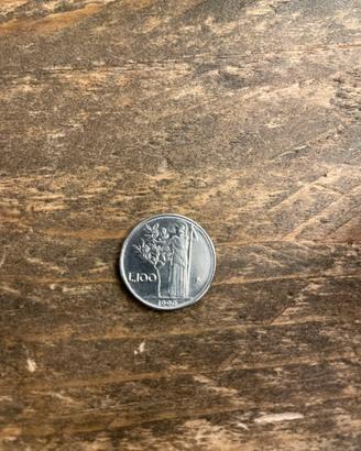 Moneta da 100 Lire (piccolo) - Anno 1990