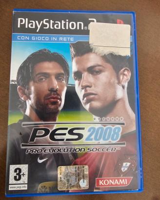 gioco pes 2008 per playstation 2