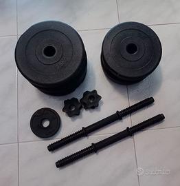 Set pesi da 19Kg + manubri