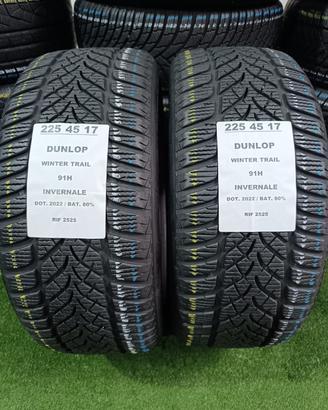 2 GOMME 225 45 17 DUNLOP INV RIF2525