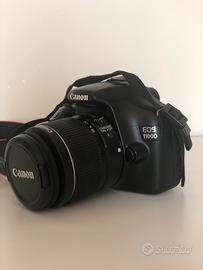 CANON EOS 1100D + OBBIETTIVO + ACCESSORI