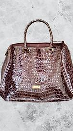 Carpisa Borsa eco pelle Coccodrillo Marrone  Borsa