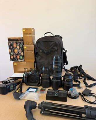 Nikon D4 + 24-70 2.8 + 85 1.4 G + 70-200 Vr G if-d