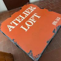 tavolino basso stile industriale come nuovo