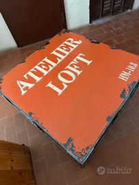 tavolino basso stile industriale come nuovo