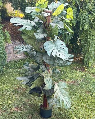 Pianta artificiale monstera decorativa h 140 cm