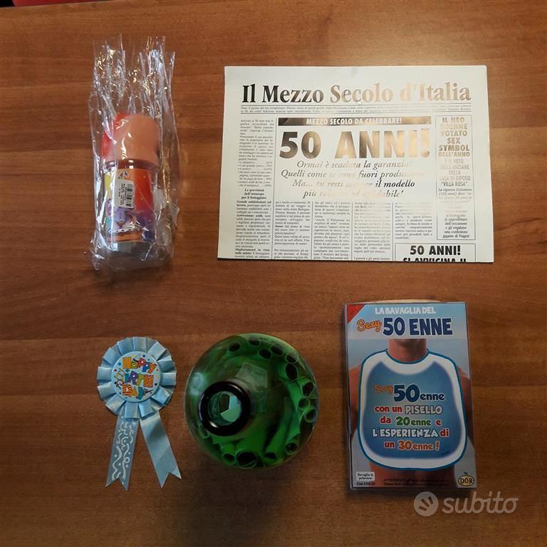 KIT SCHERZI COMPLEANNO PER 50 ENNI - Collezionismo In vendita a Cuneo