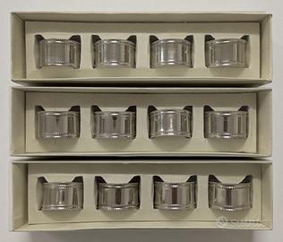 Set 12 Anelli Portatovaglioli - Metallo Argentato