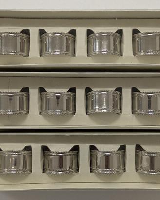 Set 12 Anelli Portatovaglioli - Metallo Argentato