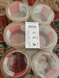 6 nastri adesivi avana 50 mm x 66 mt nuovi