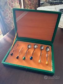 Set Cucchiaini da Stuzzichini con Cofanetto Vintag