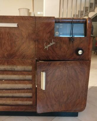Radio vintage Superla – mobile d’epoca in legno