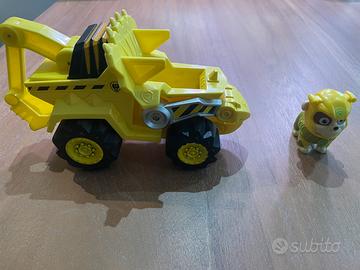 Paw patrol rubble 2 personaggi 2 veicoli