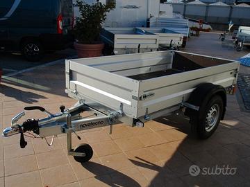 Rimorchio nuovo 750/900/1300 kg pianale basculante