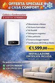 Caldaia Ariston a condensazione 24 kw