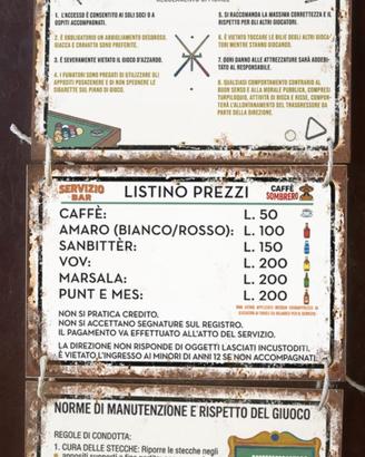 insegna sala biliardo bar carambola stecca biglie