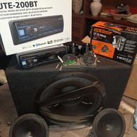 Radio alpine, 4 tweeter, 2 woofer,  subwoofer