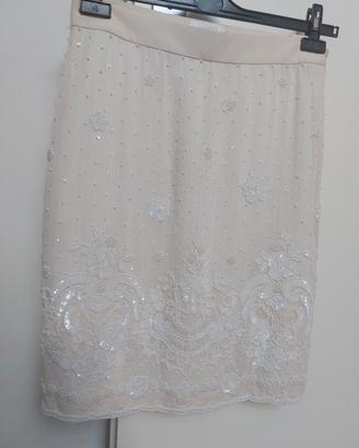 gonna in seta escada couture  tg 36 (40 ita)