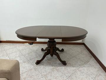 Tavolo tondo da pranzo estendibile