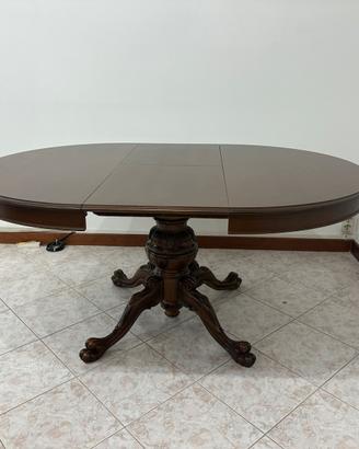Tavolo tondo da pranzo estendibile