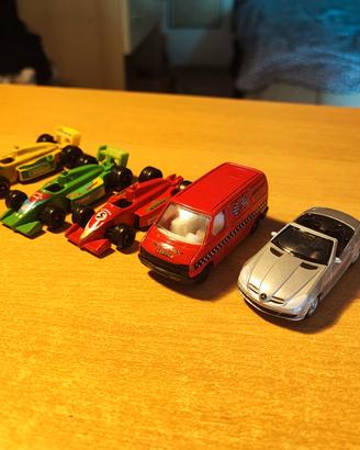 5 Macchinine Welly, Formula 1,VW T4 Van,SLK350