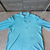 Polo Lacoste azzurra taglia 7 da uomo