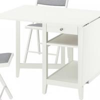 Tavolo bianco pieghevole ikea