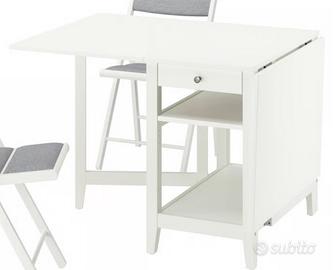 Tavolo bianco pieghevole ikea
