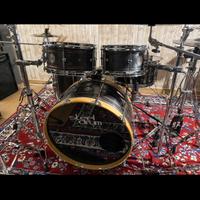 Batteria artigianale Steel Drum travel kit rame