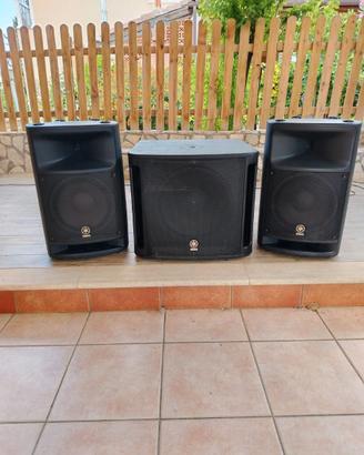 Impianto Audio Yamaha - 2 MSR 400 + 1 SUB MSR 800