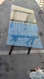Scrivania IKEA in vetro "Amore" 150x80 cm