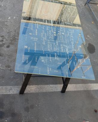 Scrivania IKEA in vetro "Amore" 150x80 cm