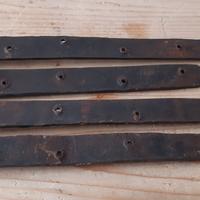 Cerniere cardini in ferro battuto a mano dell'800