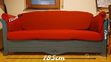 Divano letto in legno massello 