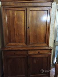 Credenza Francese 1870 in Noce e Radica