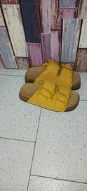 sandalo donna giallo frange taglia 37 