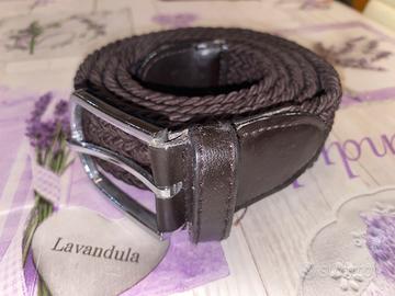 Cintura Unisex In treccia Marrone cm 140