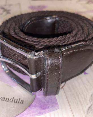 Cintura Unisex In treccia Marrone cm 140