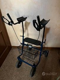 DEAMBULATORE ROLLATOR 4 RUOTE ANTIBRACHIALE