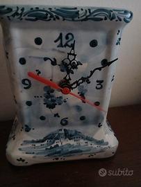 orologio da tavolo ceramica ALBISOLA  