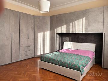 Camera da letto a ponte 6 ante battenti con angolo
