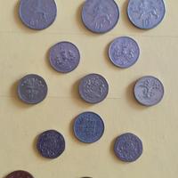 monete inglesi vari anni