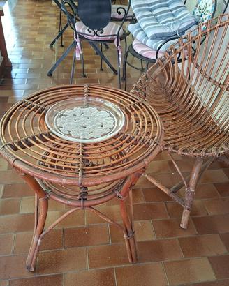 set in rattan da giardino